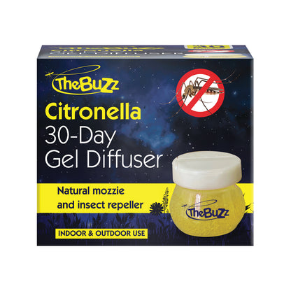 Buzz Citronella 30 Day Gel Diffuser - 75 x 65mm