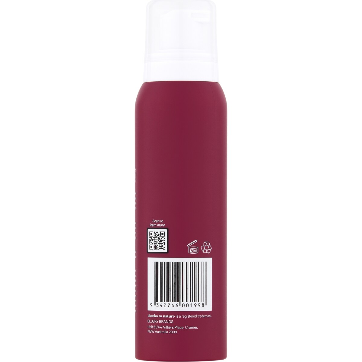 Thanks To Nature Root Lift Foam Volume With Kakadu Plum 150ml