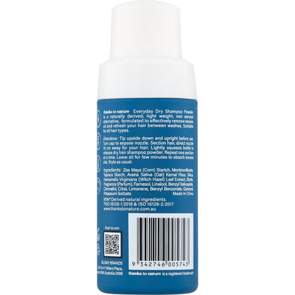 Thanks To Nature Everyday Dry Shampoo Powder 35g