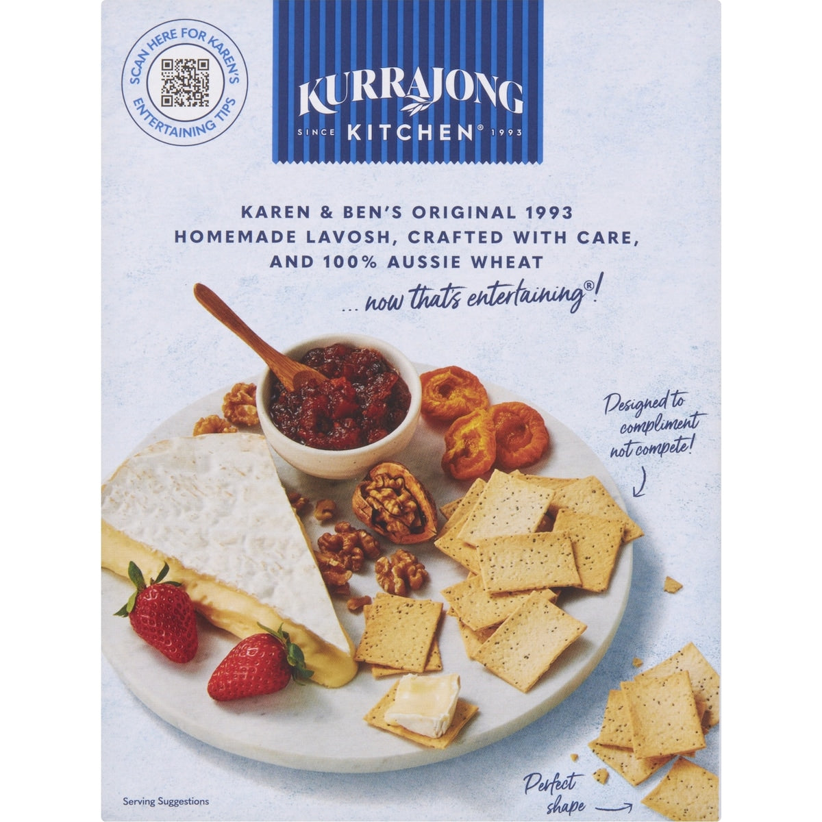Kurrajong Kitchen Lavosh Snack Twin Pack 100g