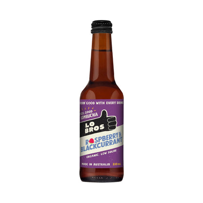 Lo Bros Kombucha Raspberry & Blackcurrant - 330mL