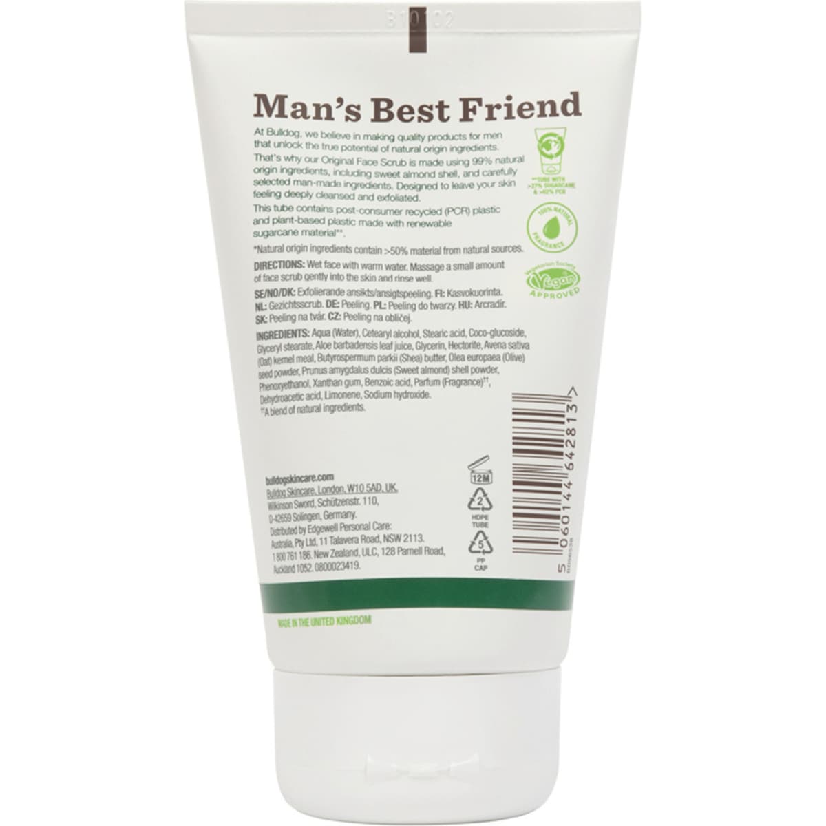 Bulldog Skincare Skincare For Men Original Face Scrub 125ml