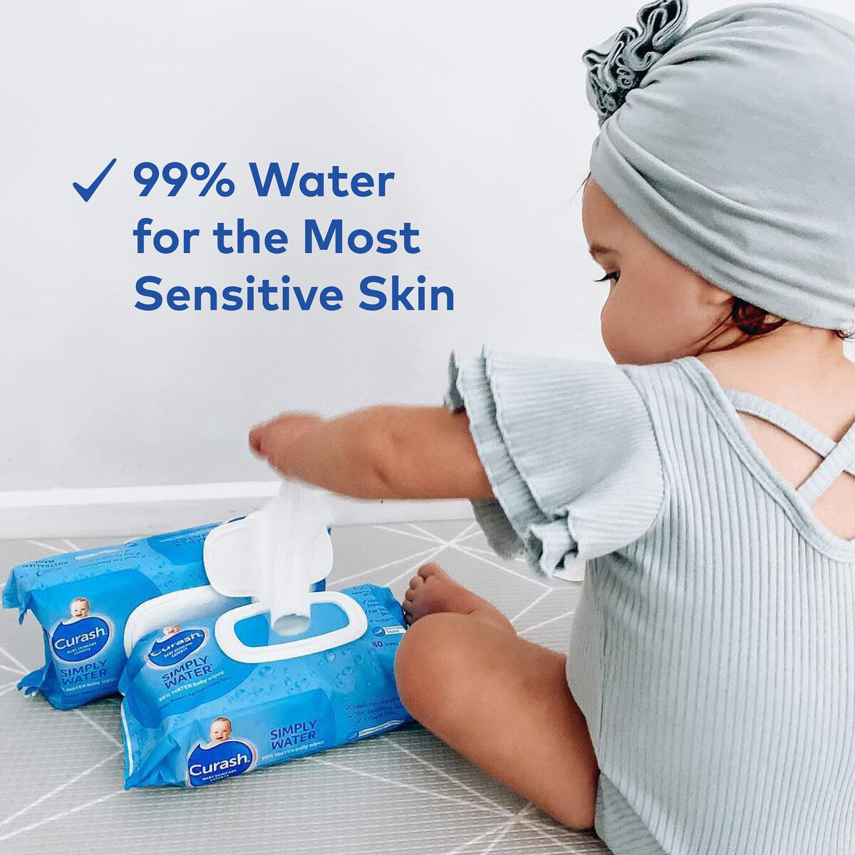 Curash Water Wipes 3x80 Pack