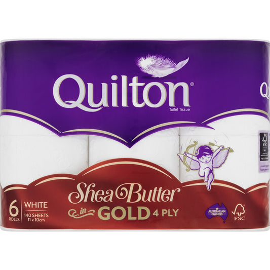 Quilton Toilet Paper Shea Butter 6 Pack