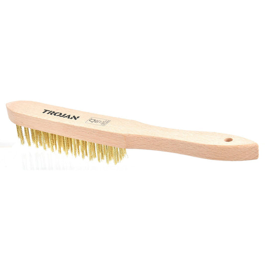Trojan Brass Wire Brush - 5 x 15 Rows - 34 x 290mm