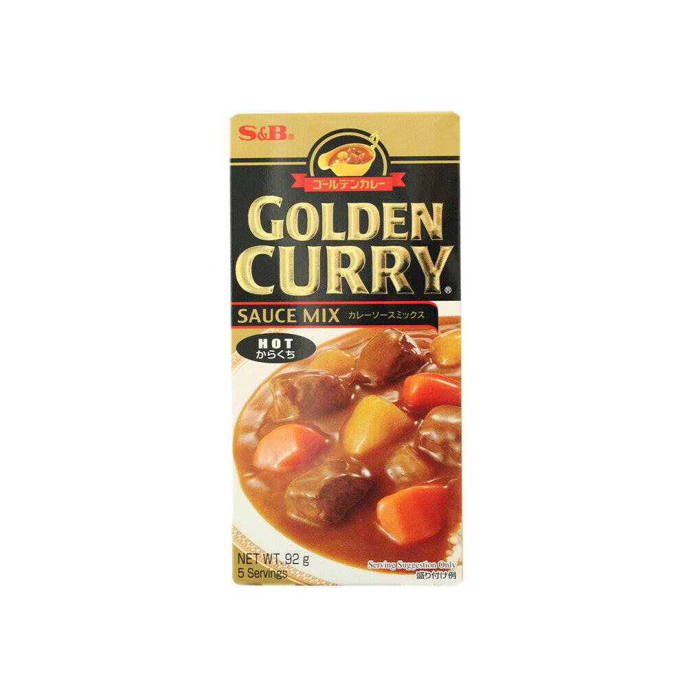 S & B Golden Curry Hot Sauce Mix - 92g