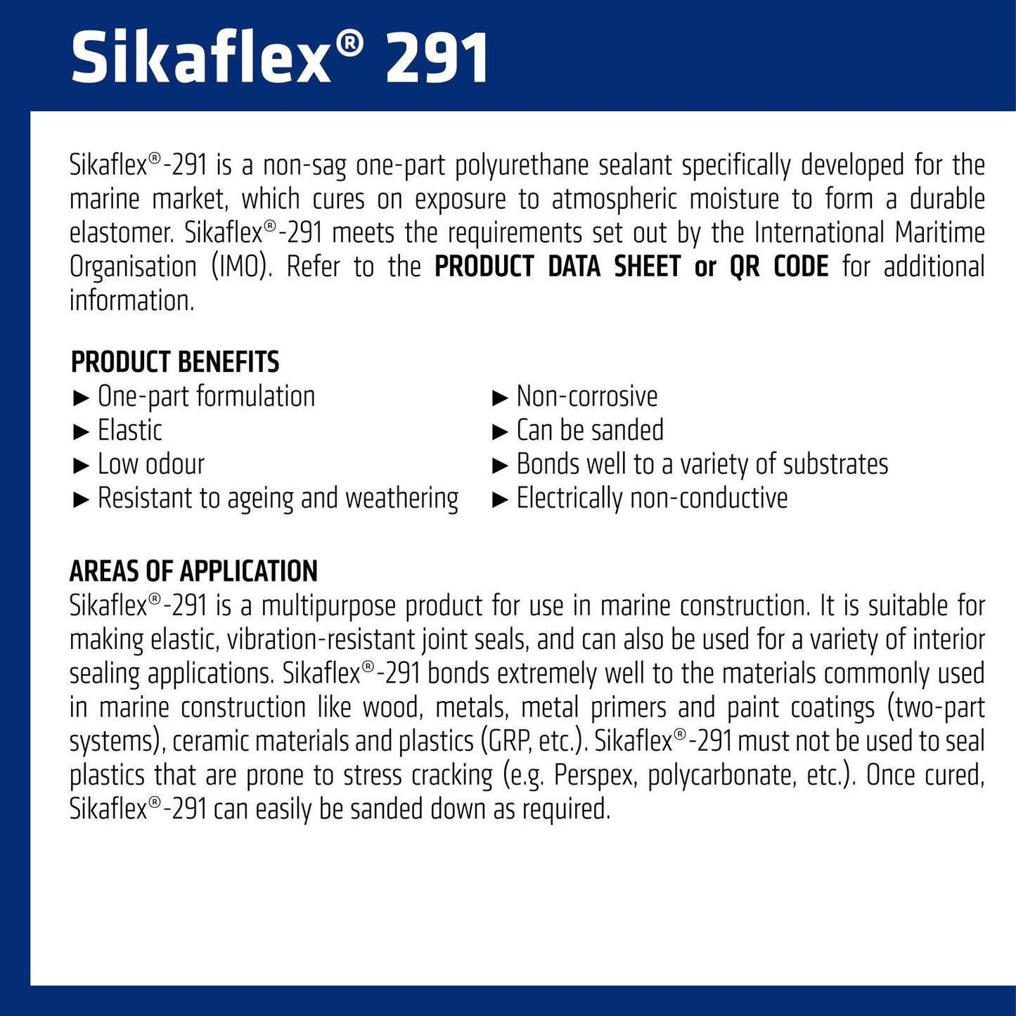 Sika Sikaflex 291 Marine Sealant - 310ml - Black