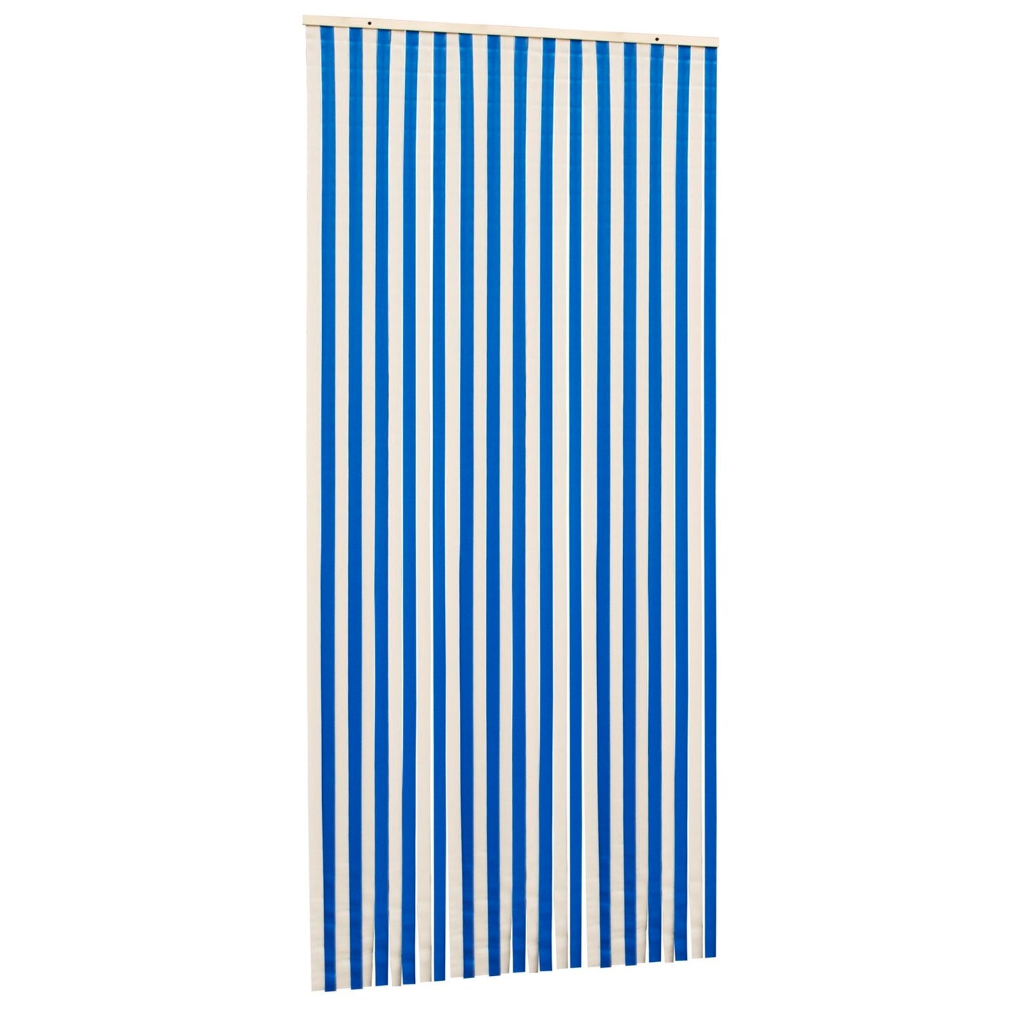 Pillar Weekender PVC Door Curtain - 86 x 200cm - Blue/White