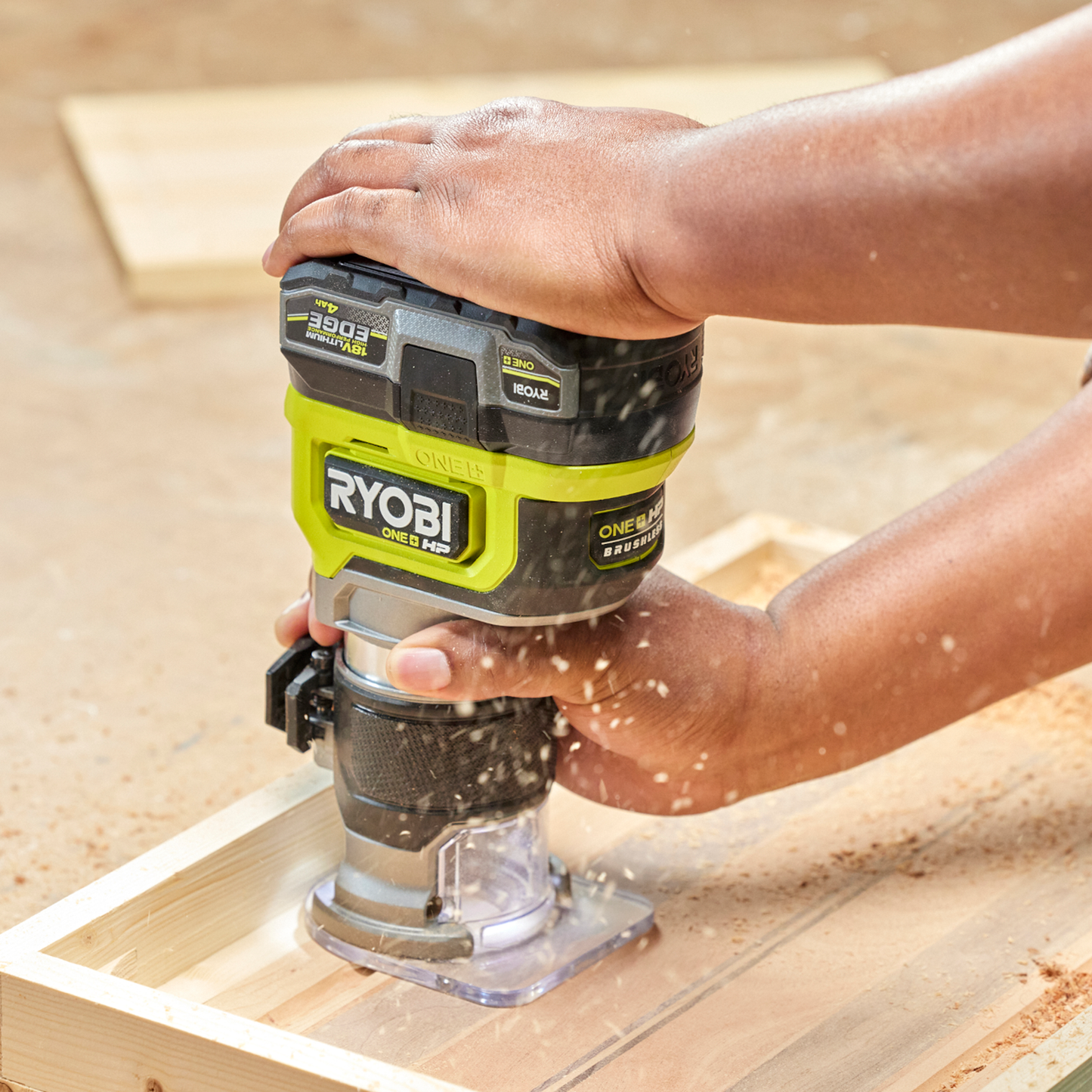 Ryobi One Brushless Trim Router - 6.4mm