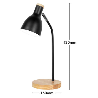 Verve Design Black Lexi Desk Lamp - 150 x 420mm