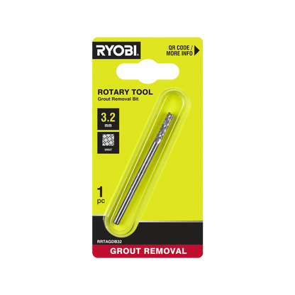 Ryobi Rotary Tool Grout Removal Bit - 3.2mm