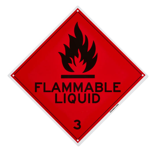 Sandleford Flammable Liquids Plastic Sign - 270 x 270mm