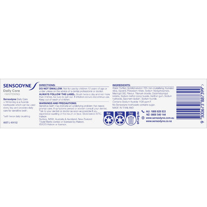 Sensodyne Daily Care & Whitening Sensitive Toothpaste 100g X 2 Pack