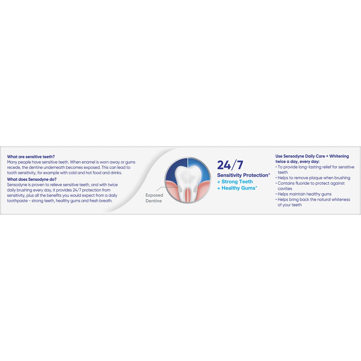 Sensodyne Daily Care + Whitening Toothpaste 100g x 2 pack