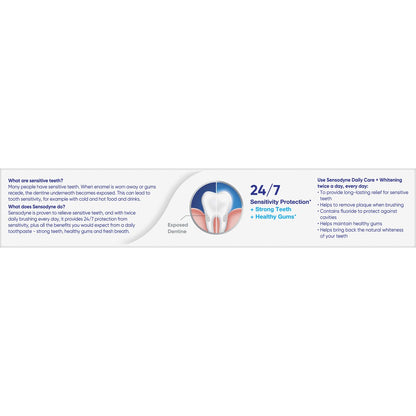 Sensodyne Daily Care + Whitening Toothpaste 100g x 2 pack
