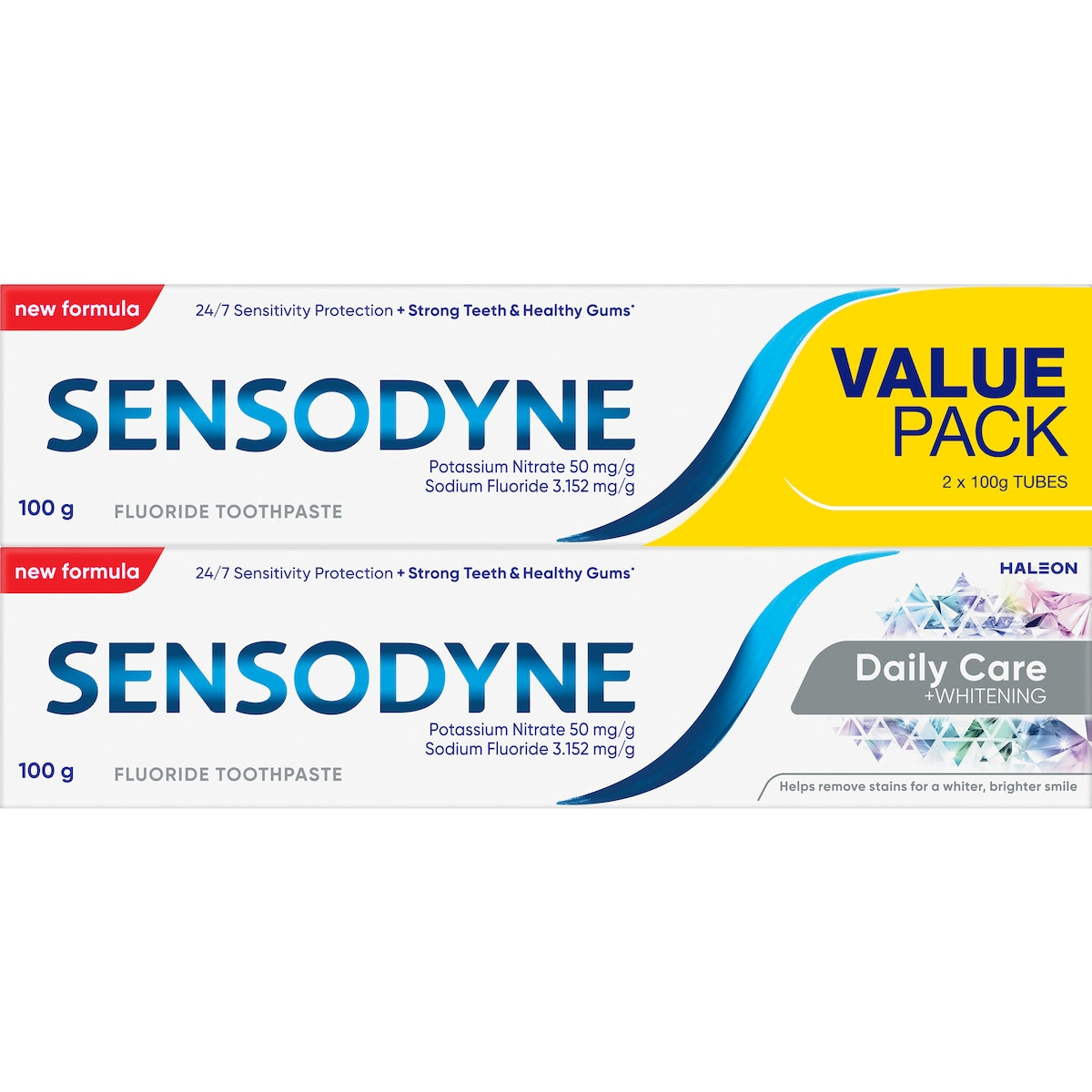 Sensodyne Daily Care + Whitening Toothpaste 100g x 2 pack