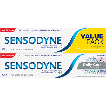 Sensodyne Daily Care + Whitening Toothpaste 100g x 2 pack