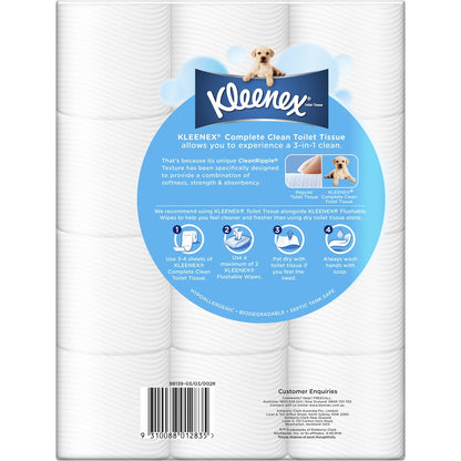 Kleenex Complete Clean Toilet Paper 24 Pack