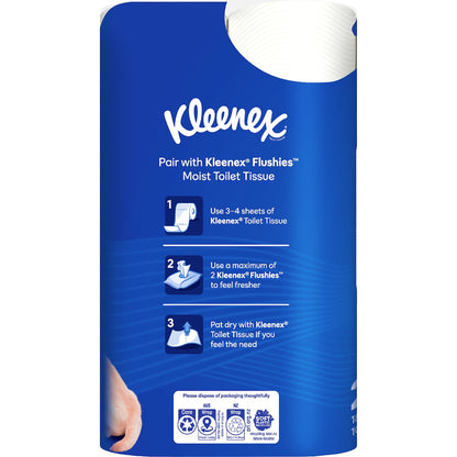 Kleenex Complete Clean White Toilet Paper 24 Pack