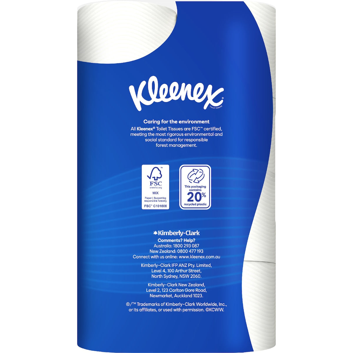 Kleenex Complete Clean White Toilet Paper 24 Pack