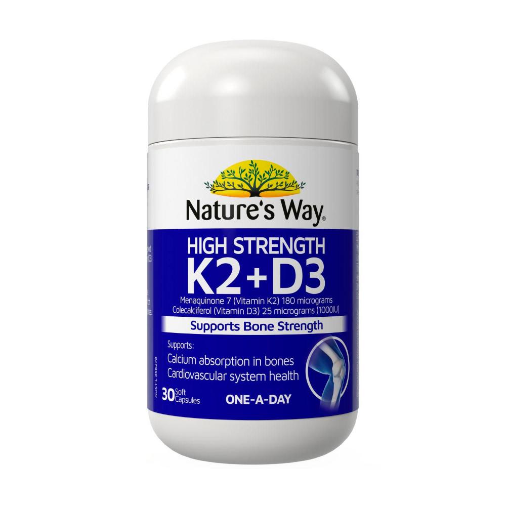 Nature's Way High Strength K2+d3 - 30 Pack
