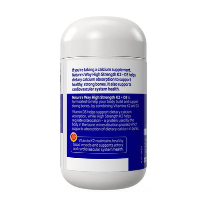 Nature's Way High Strength K2+d3 - 30 Pack