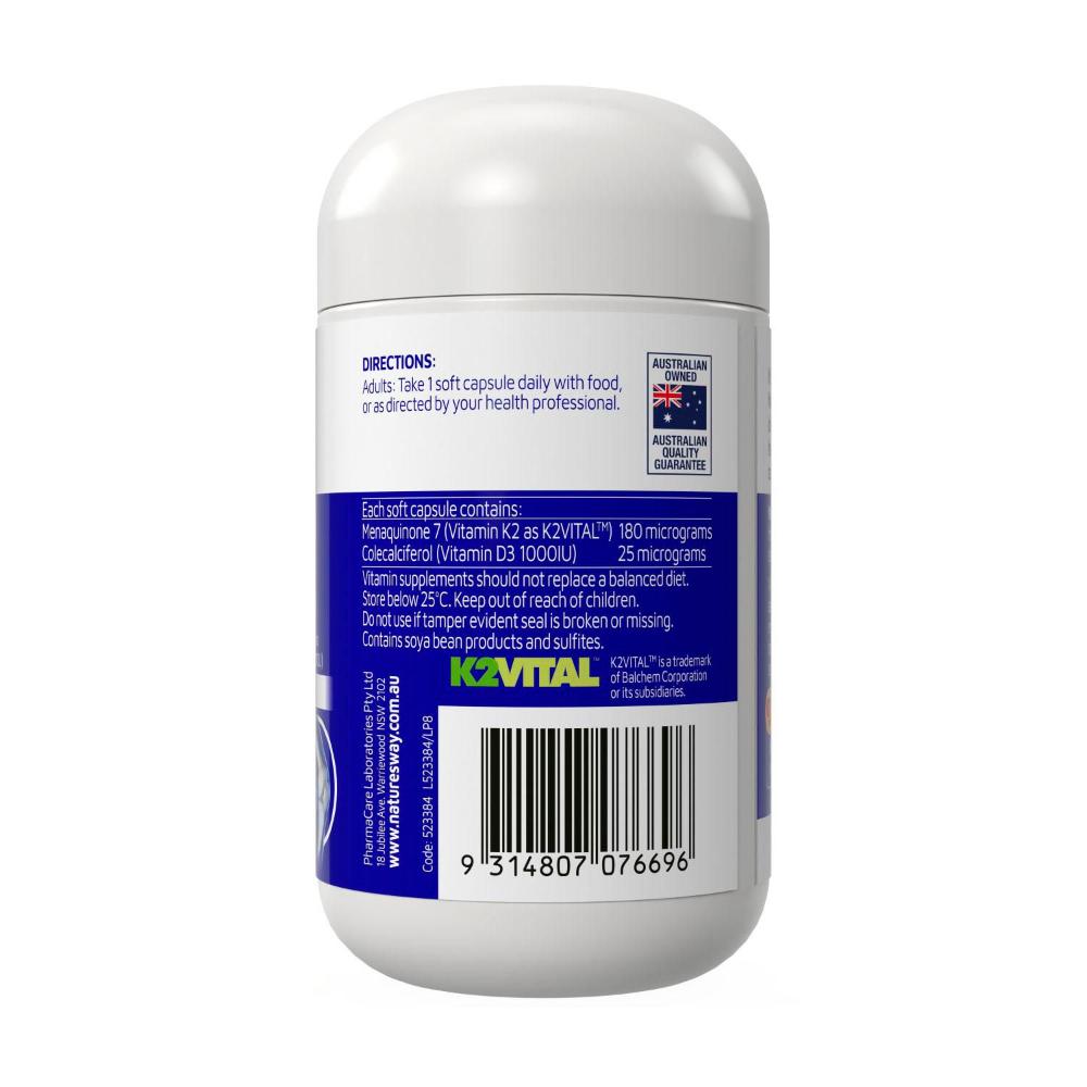 Nature's Way High Strength K2+d3 - 30 Pack