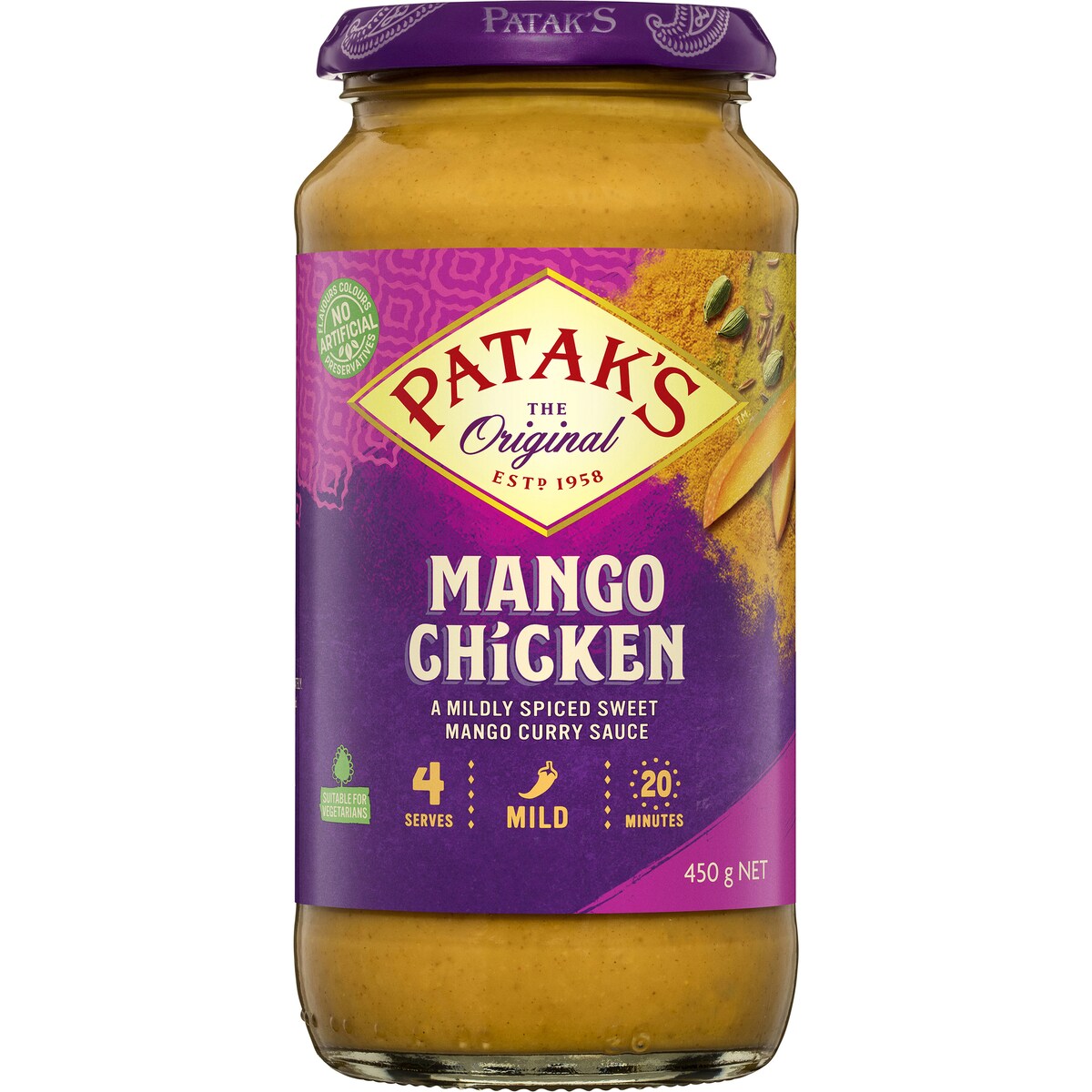 Pataks Mango Chicken Curry Simmer Sauce 450g