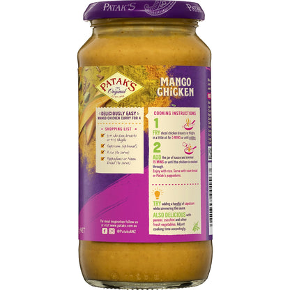 Pataks Mango Chicken Curry Simmer Sauce 450g