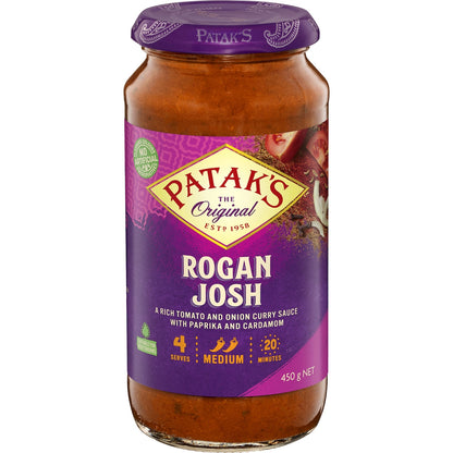 Pataks Rogan Josh Curry Simmer Sauce 450g