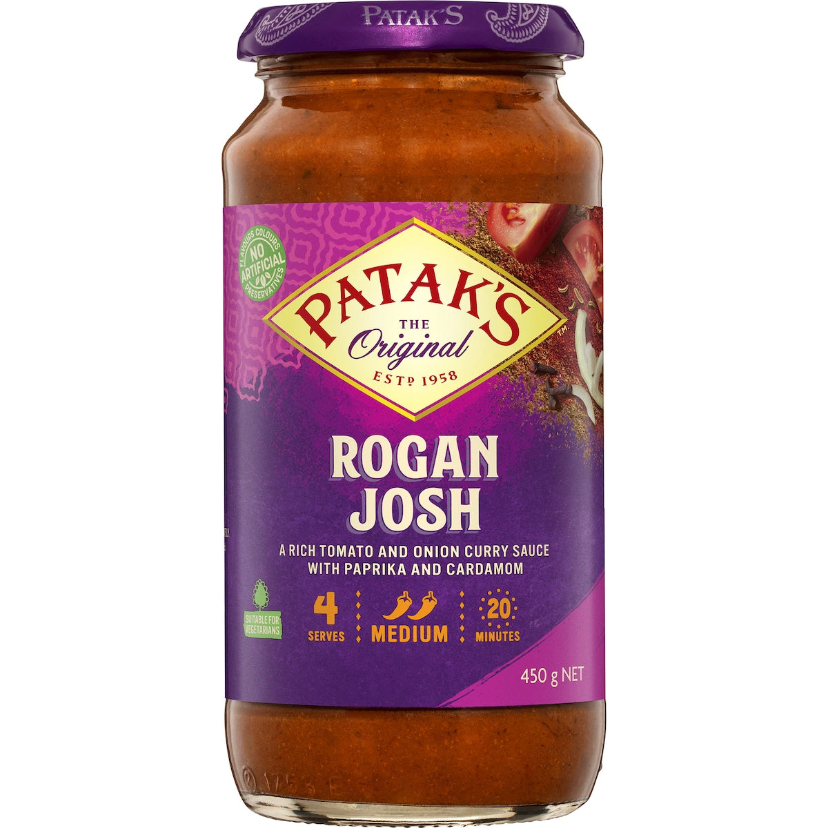 Pataks Rogan Josh Curry Simmer Sauce 450g