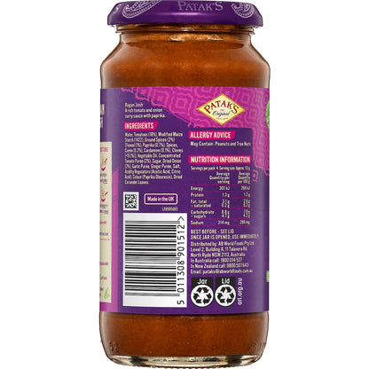 Pataks Rogan Josh Curry Simmer Sauce 450g