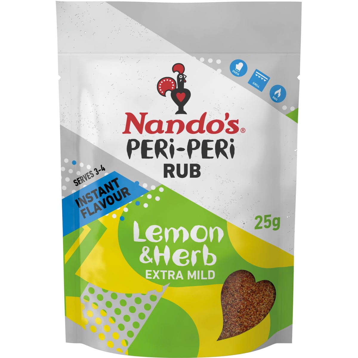 Nandos Lemon & Herb Rub Spice Seasoning 25g