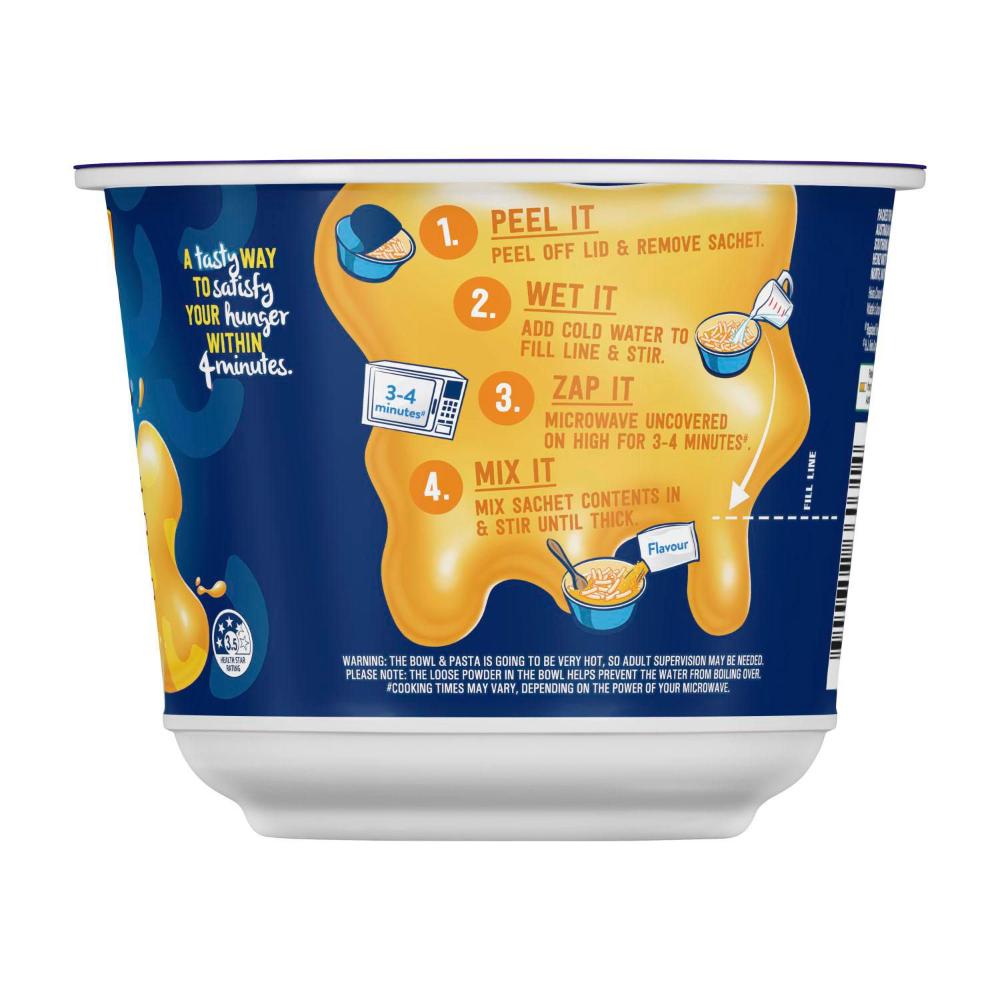 Kraft Easy Mac And Cheese Classic Cheese Pasta Bowl Macaroni Noodles - 73g