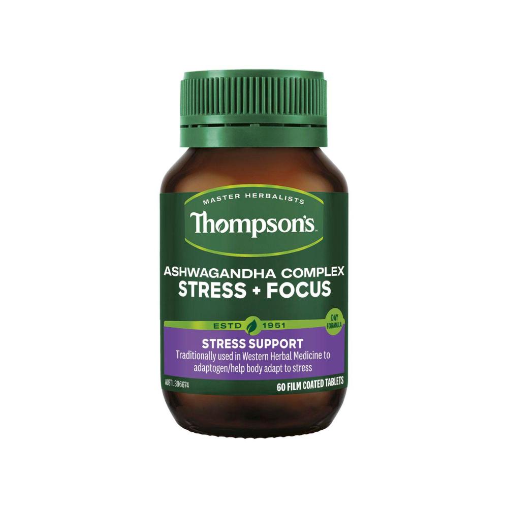 Thompsons Ashwagandha Complex Stress + Focus - 60 pack