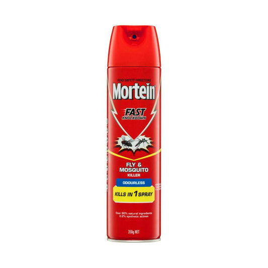 Mortein Fast Knockdown Fly & Mosquito Killer Odourless - 350g