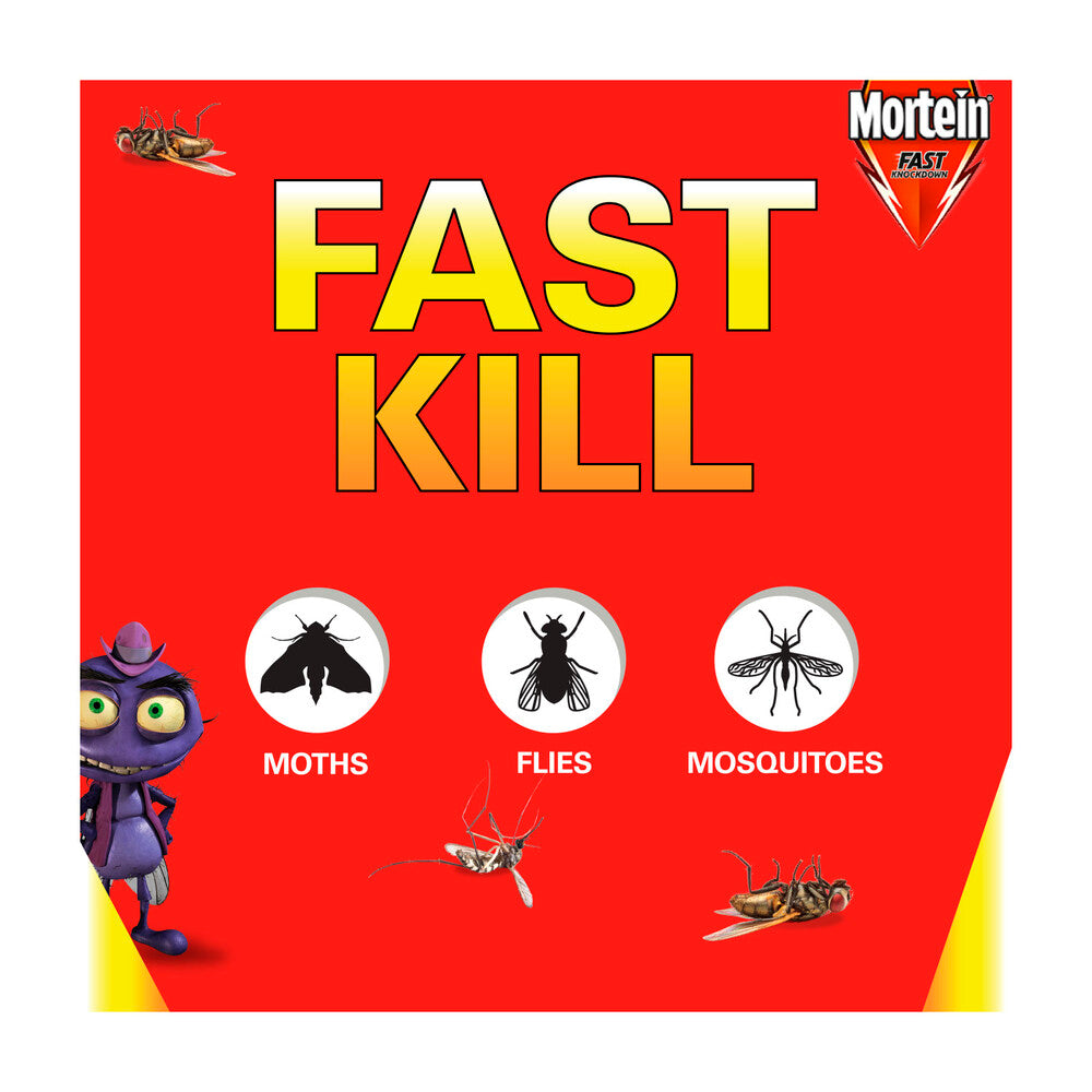 Mortein Fast Knockdown Fly & Mosquito Killer Odourless - 350g