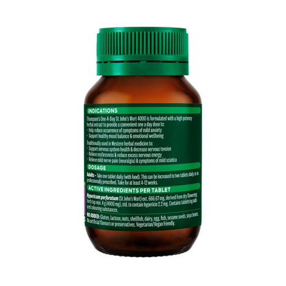 Thompsons One-A-Day St Johns Wort 4000Mg - 60 pack