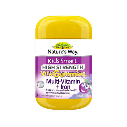 Nature's Way High Strength Kids Gummies Multi + Iron - 40 pack