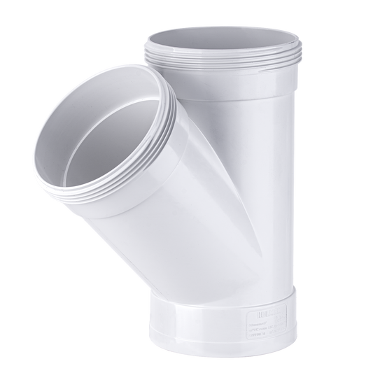 Holman 45 degree Female To Female PVC Stormwater Junction 90mm