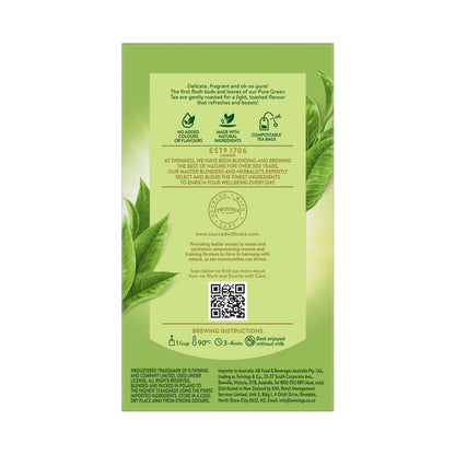 Twinings Pure Green Tea Bags 50 Pack - 100g