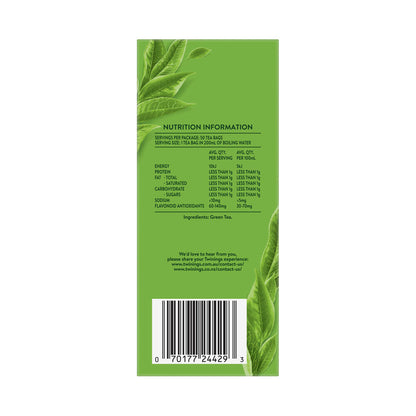 Twinings Pure Green Tea Bags 50 Pack - 100g