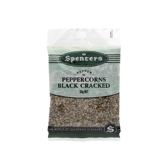 Spencers Cracked Black Peppercorns - 50g