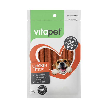Vitapet Jerhigh Chicken Sticks Dog Treats - 100g