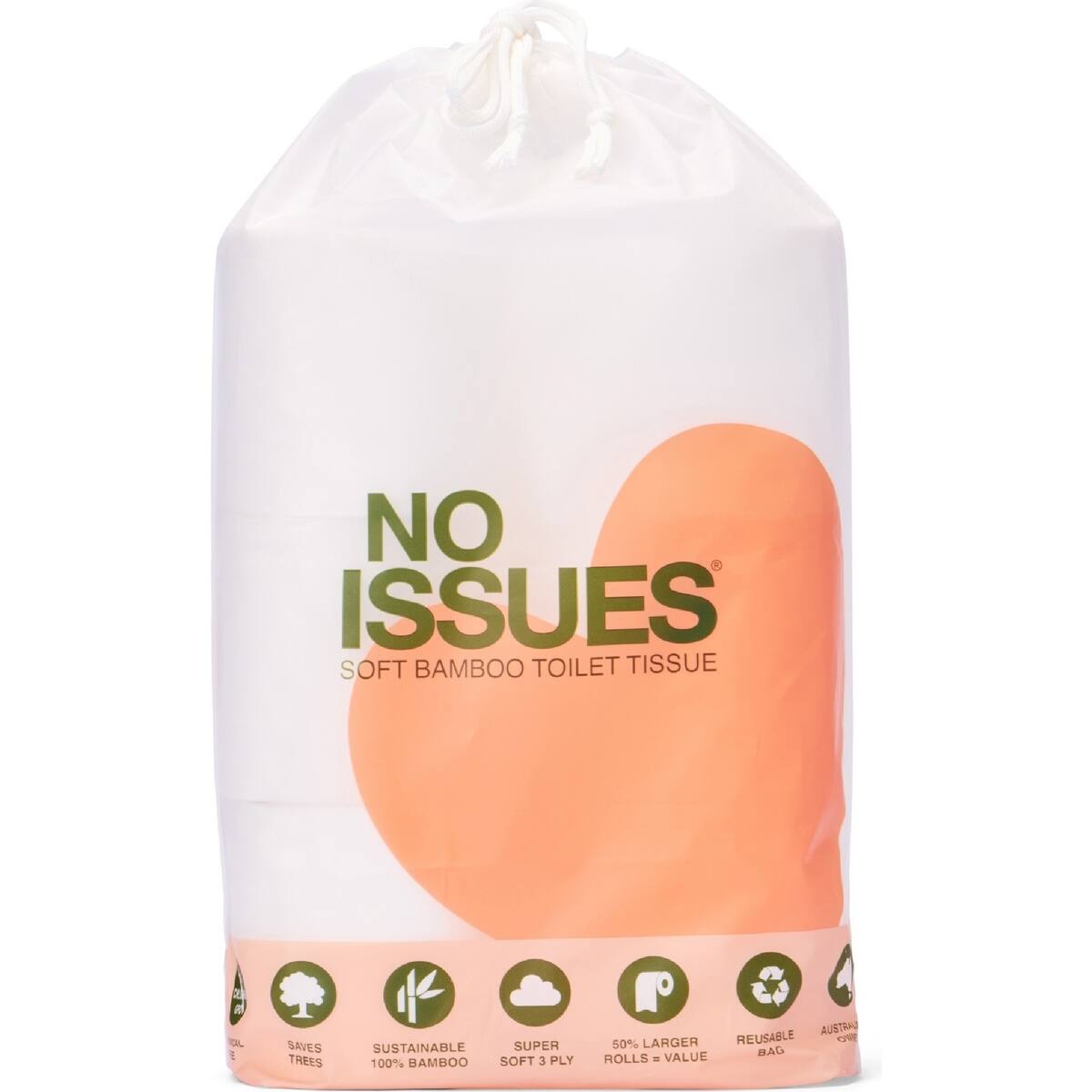 No Issues Bamboo Toilet Paper 6 Pack