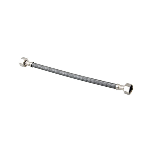 Enduraseal Silver Braided Water Connector Straight 300mm
