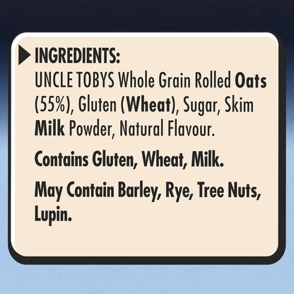 Uncle Tobys Big Bowl Quick Oats Protein Vanilla Porridge 368g X 8 Pack