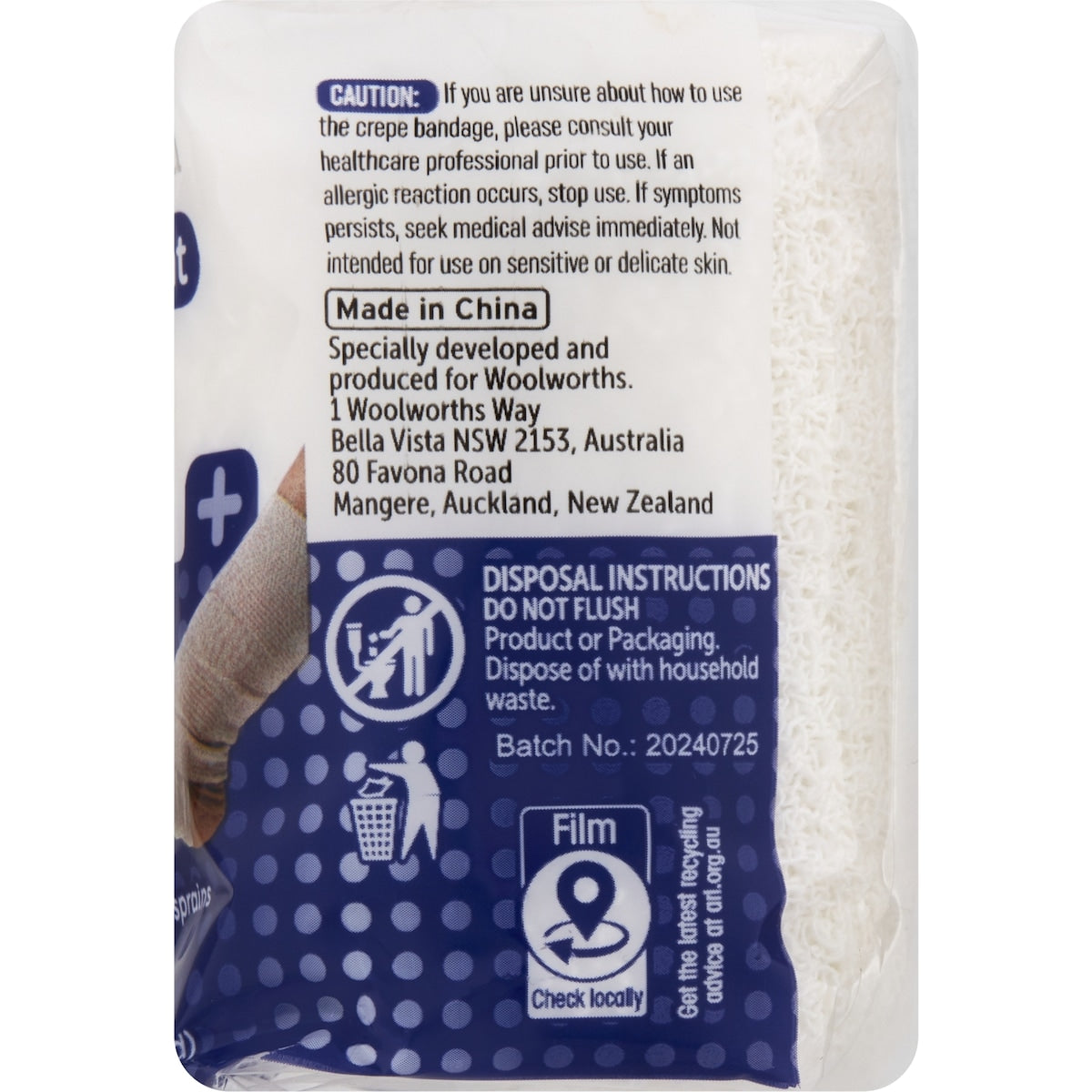 Help@hand Medium Weight Crepe Bandage 7.5cm X 1.6m Each