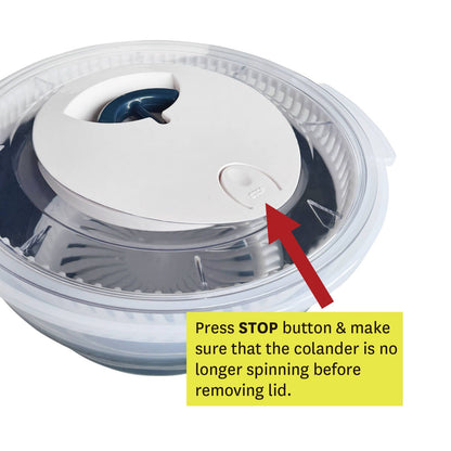 All Set Collapsible Salad Spinner and Colander - 4.5L