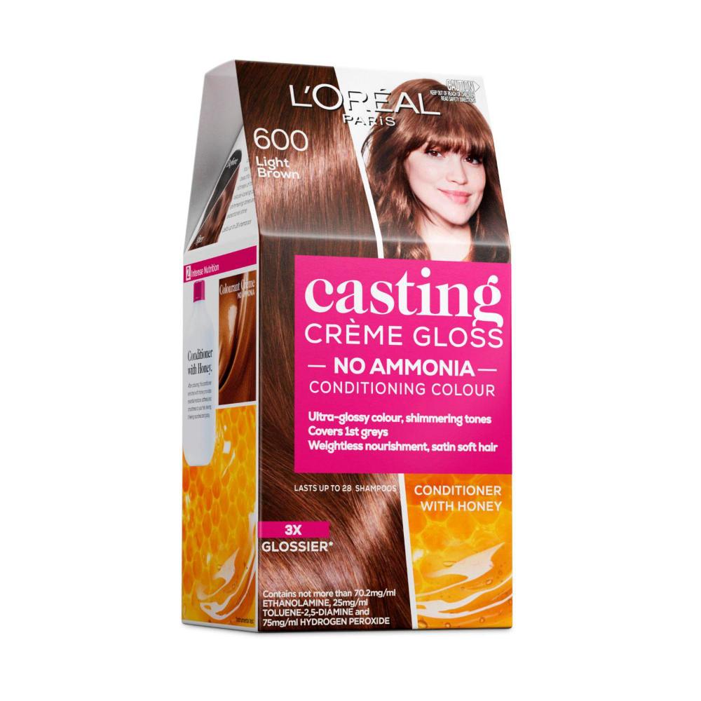 L'Oreal Casting Creme Gloss Light Brown Hair Colour - 1 each